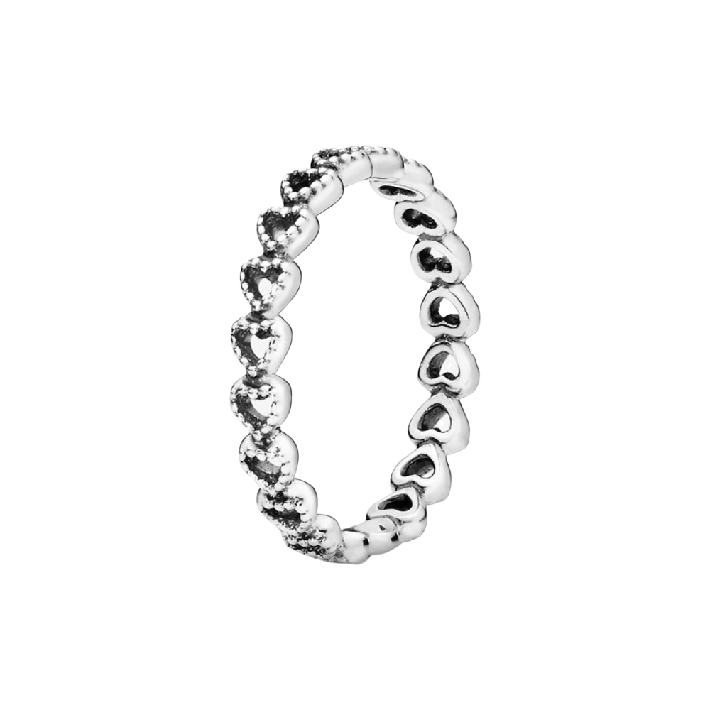 Anillo Diseño Entrelazado en Baño de Plata S925