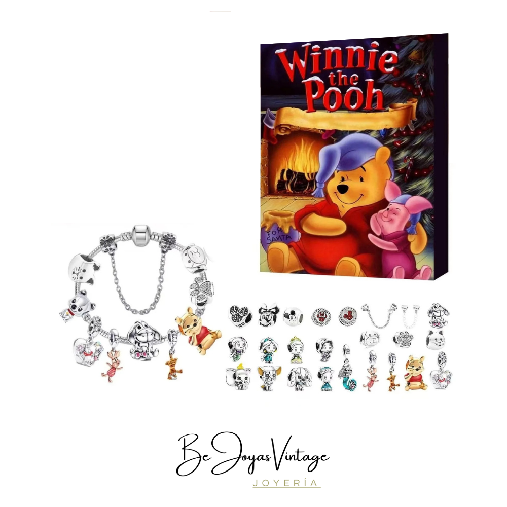 Calendario Adviento Joyas Disney - Winnie The Pooh Pulsera y Charms BeJoyasVintage