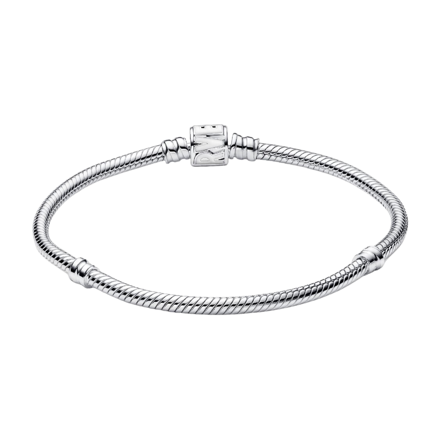 Pulsera Pandora Moments Cadena de Serpiente Cierre de Logo Marvel - BeJoyasVintage