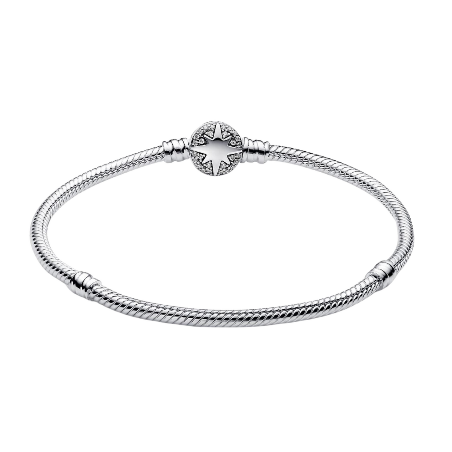 Pulsera Pandora Moments Cadena de Serpiente con Cierre de Estrella Polar - BeJoyasVintage