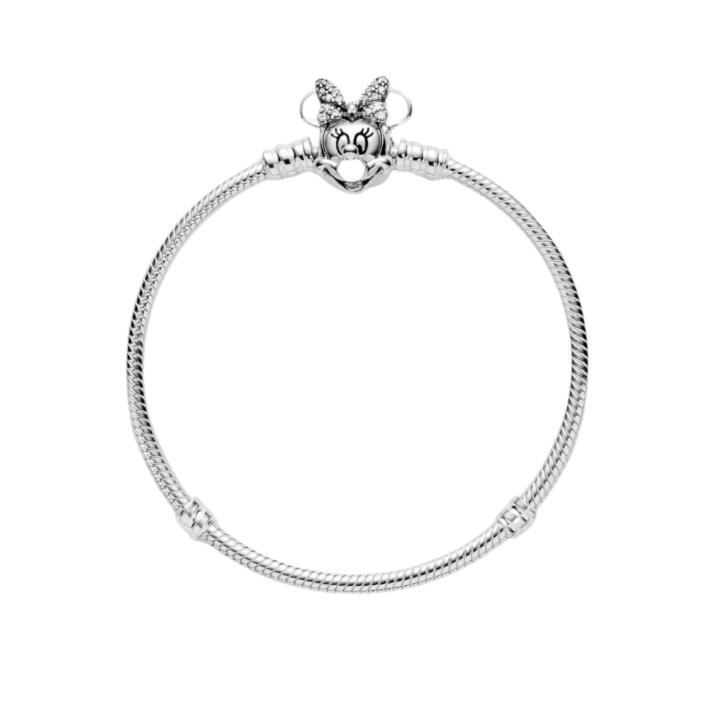 Pulsera Pandora Moments en plata de ley Retrato de Minnie Brillante - BeJoyasVintage