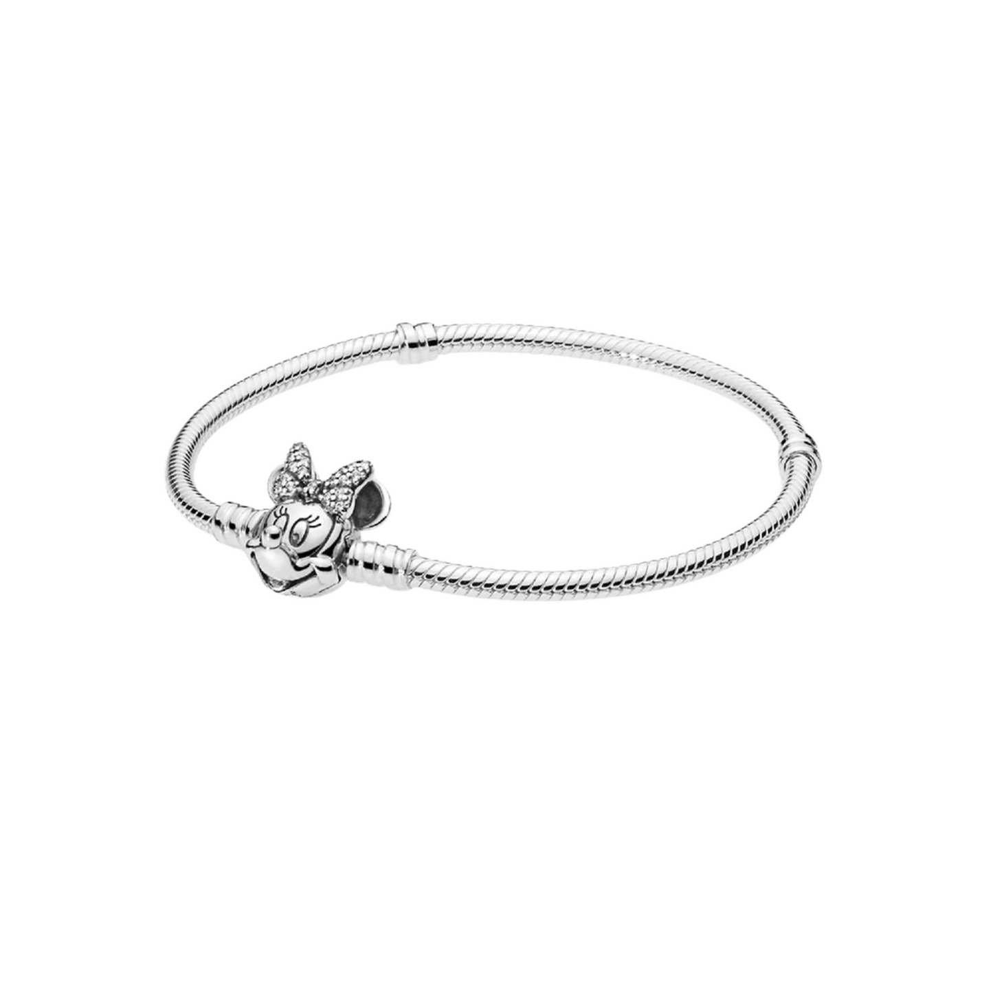 Pulsera Pandora Moments en plata de ley Retrato de Minnie Brillante - BeJoyasVintage