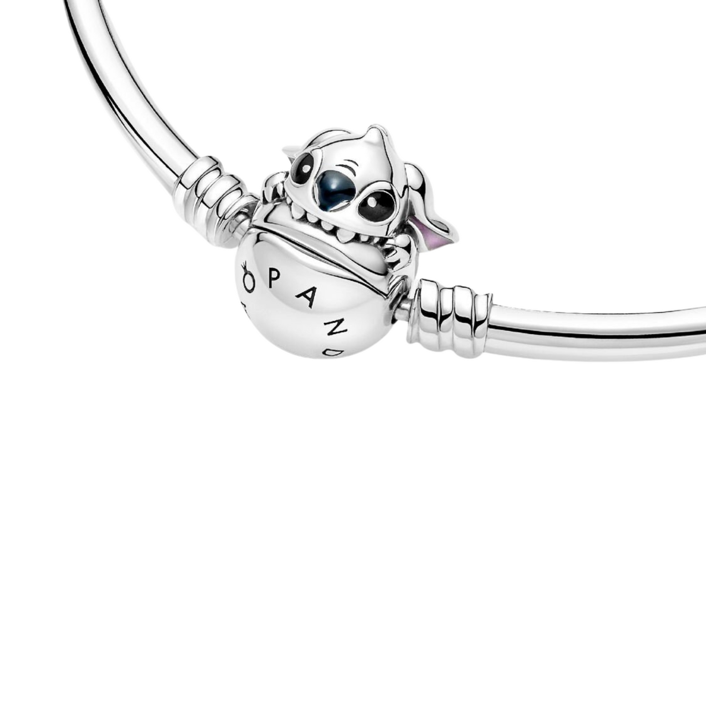 Pulsera Pandora Rígida Pandora Moments Cierre Mordisco Stitch de Disney - BeJoyasVintage