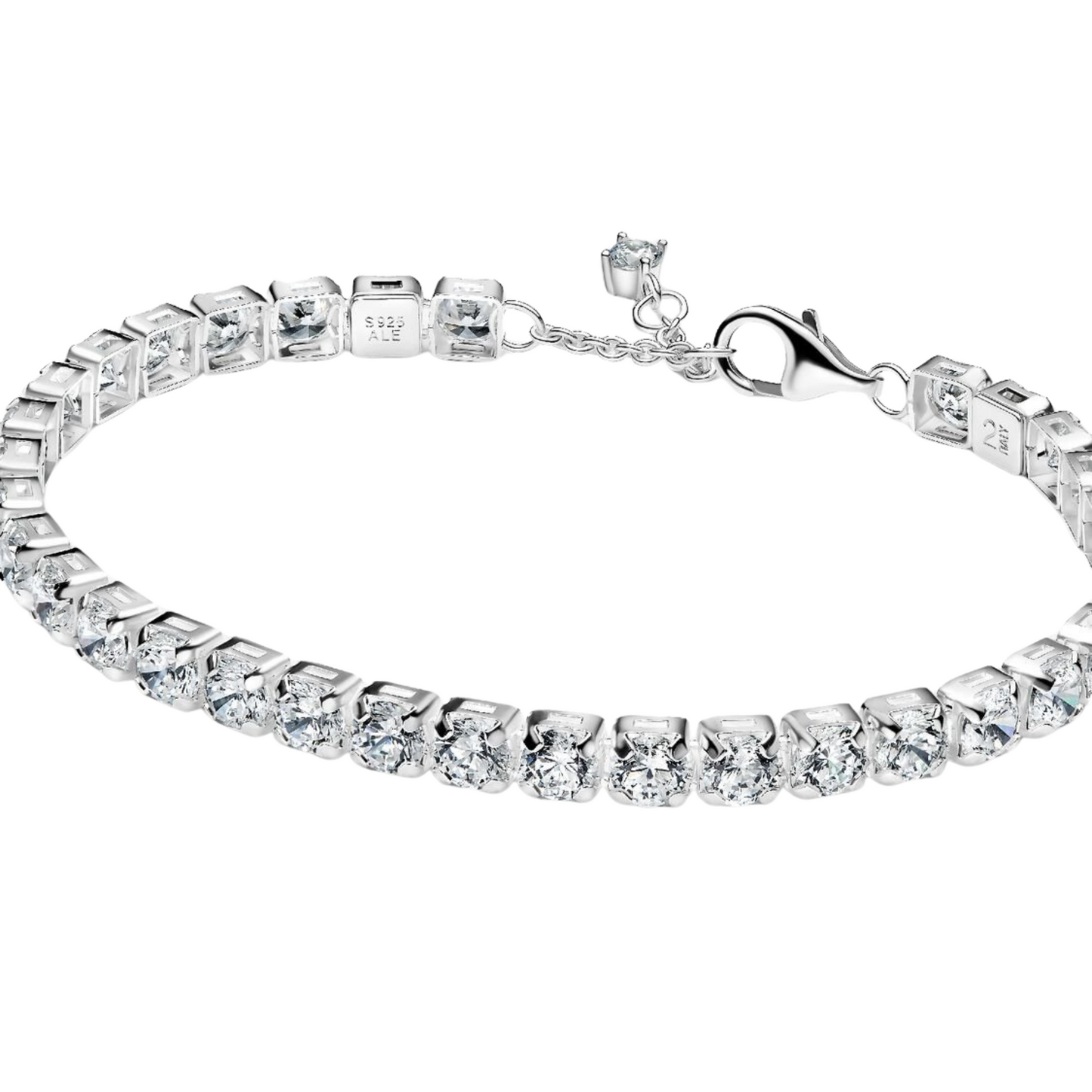 Pulsera Pandora Tenis Ancha Brillante - BeJoyasVintage