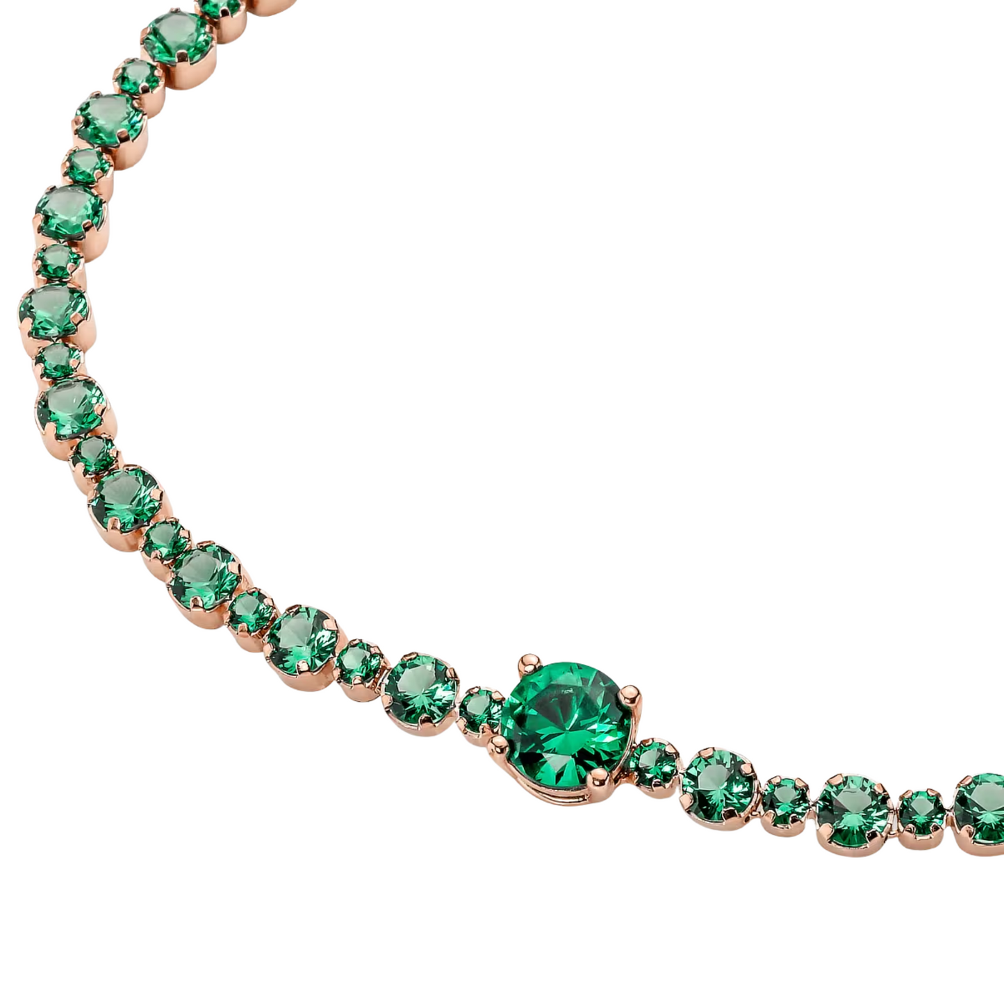 Pulsera Pandora de Pavé Brillante en Piedras Verdes - BeJoyasVintage