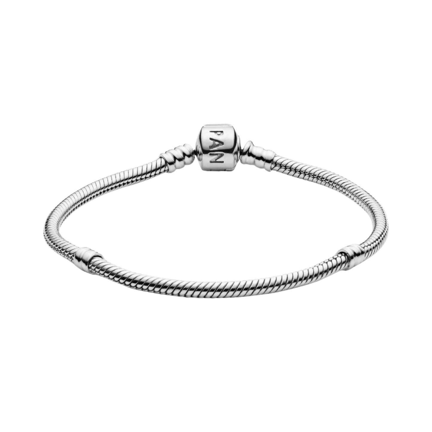 Pulsera de plata de ley y cierre Pandora en plata de ley - BeJoyasVintage