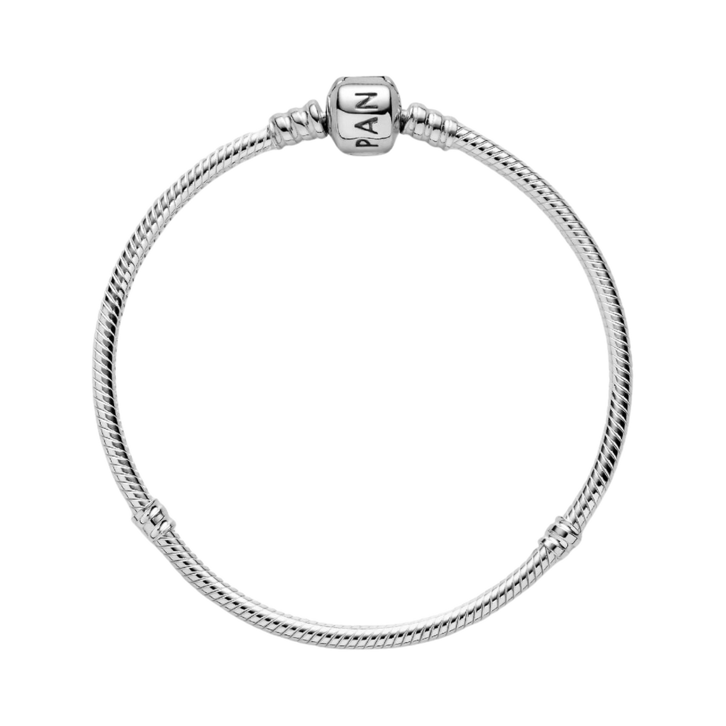 Pulsera de plata de ley y cierre Pandora en plata de ley - BeJoyasVintage
