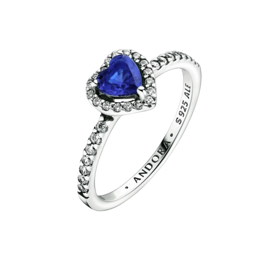 Pandora Ring Bright Red Level Heart - BeJoyasVintage
