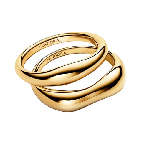 Anillo Pandora Combinables Forma Orgánica - BeJoyasVintage