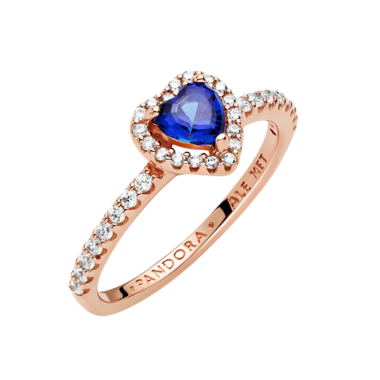 Pandora Ring Bright Red Level Heart - BeJoyasVintage