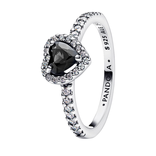 Pandora Ring Bright Red Level Heart - BeJoyasVintage