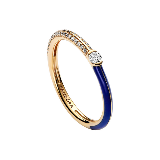 Pandora Dual Blue and Pave Ring by Pandora ME - BeJoyasVintage