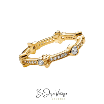 Anillo Pandora Eternidad Brillante Mickey Mouse & Minnie Mouse de Disney - BeJoyasVintage