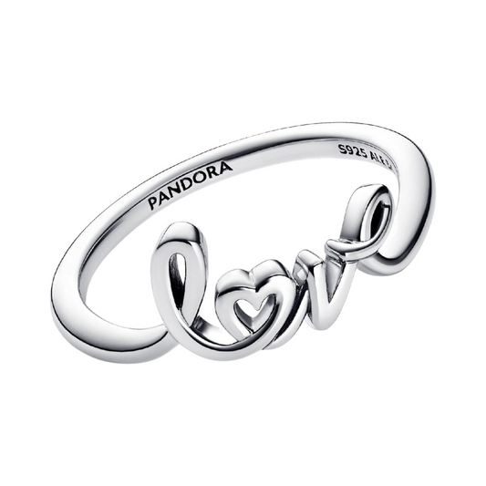 Pandora Handwritten Love Ring - BeJoyasVintage