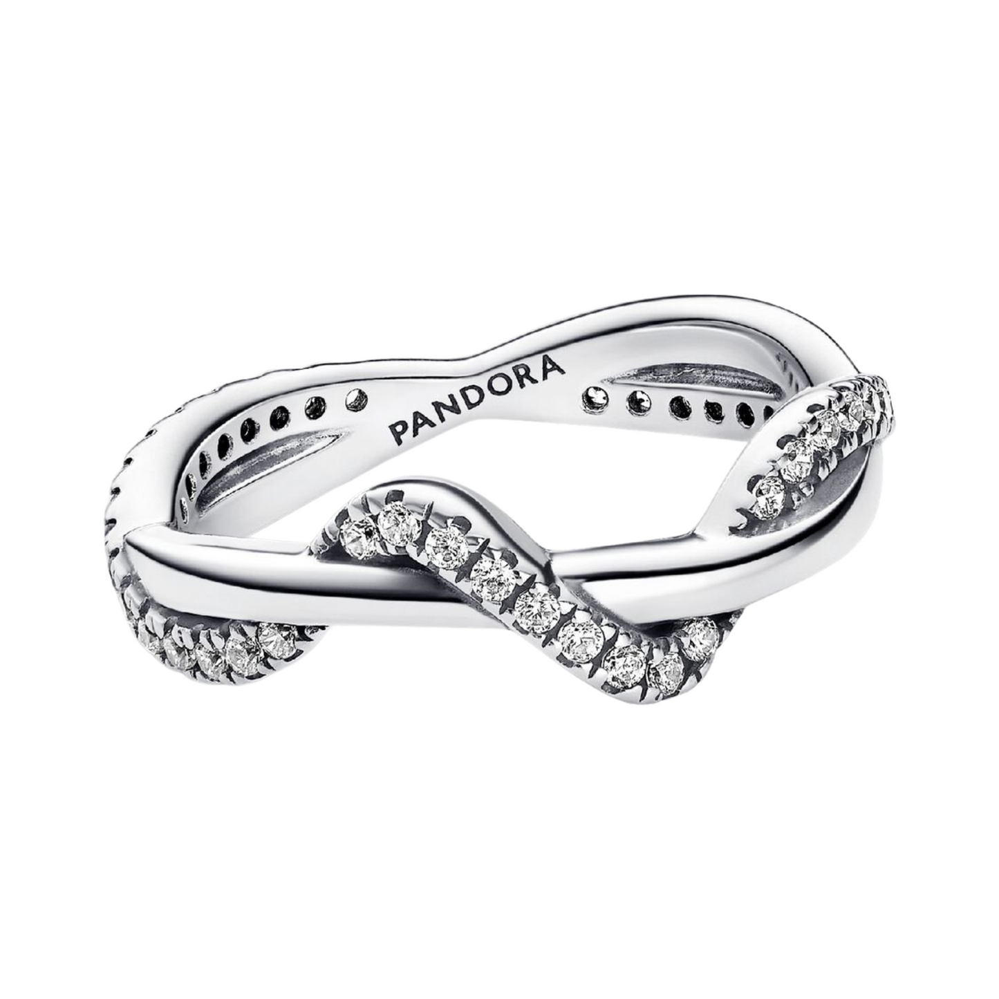 Anillo Pandora Ola Brillante Entrelazada - BeJoyasVintage