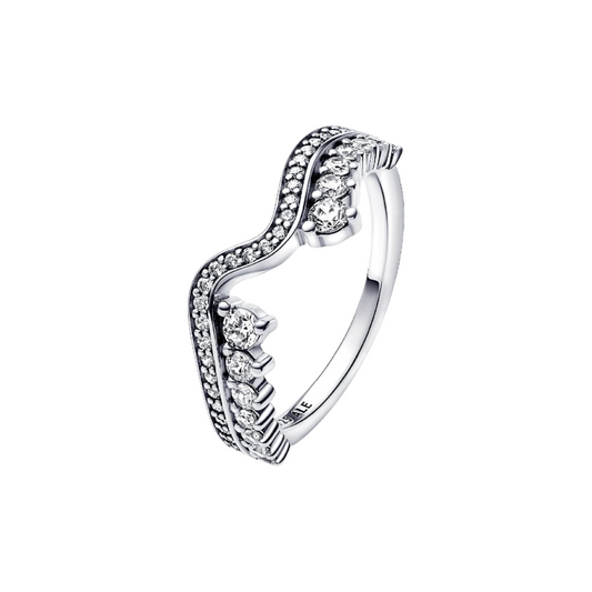 Pandora Ring Shiny Asymmetric Wave - BeJoyasVintage