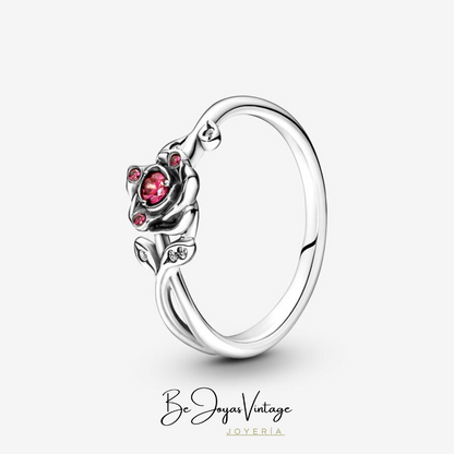 Anillo Pandora Rosa de La Bella y La Bestia de Disney - BeJoyasVintage