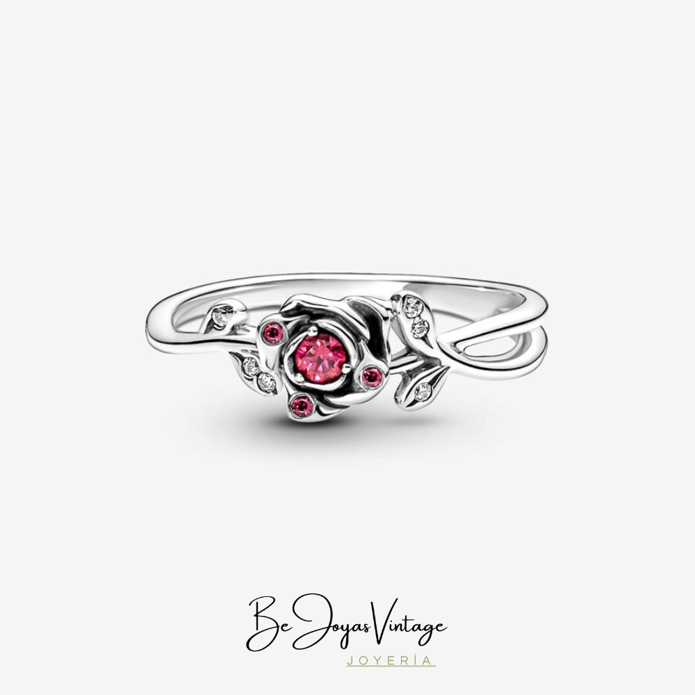 Anillo Pandora Rosa de La Bella y La Bestia de Disney - BeJoyasVintage