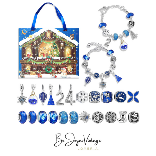 Calendario Adviento Joyas Disney - Tematica Navideña Tipo 4 Pulsera y Charms - BeJoyasVintage