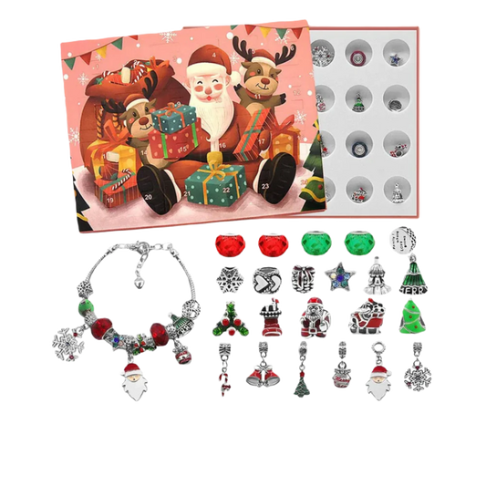 Calendario Adviento Joyas Disney - Tematica Navideña Tipo 6 Pulsera y Charms - BeJoyasVintage