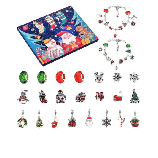 Calendario Adviento Joyas Disney - Tematica Navideña Tipo 7 Pulsera y Charms - BeJoyasVintage