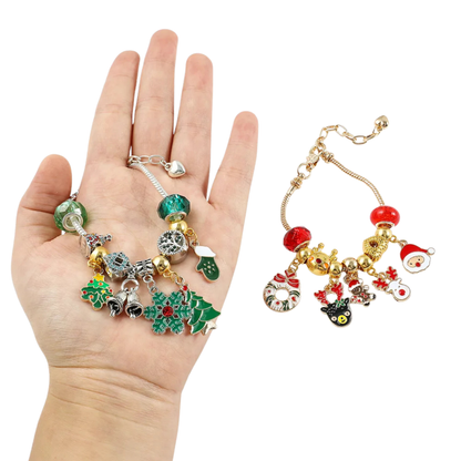 Calendario Adviento Joyas – Temática Navidad Tipo 12 con Pulseras, Colgantes y Accesorios