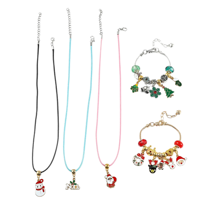Calendario Adviento Joyas – Temática Navidad Tipo 12 con Pulseras, Colgantes y Accesorios
