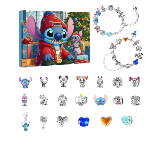 Calendario Adviento Tipo 5 Joyas Disney - Stitch Pulsera y Charms BeJoyasVintage