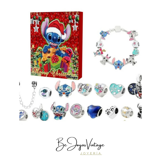 Calendario Adviento Tipo 2 Joyas Disney - Stitch Pulsera y Charms BeJoyasVintage