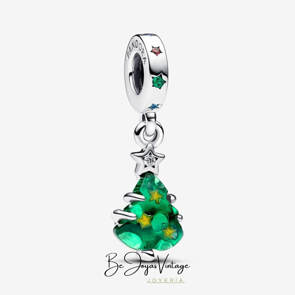 Pandora Charm Pendant Sparkling Christmas Tree - BeJoyasVintage 