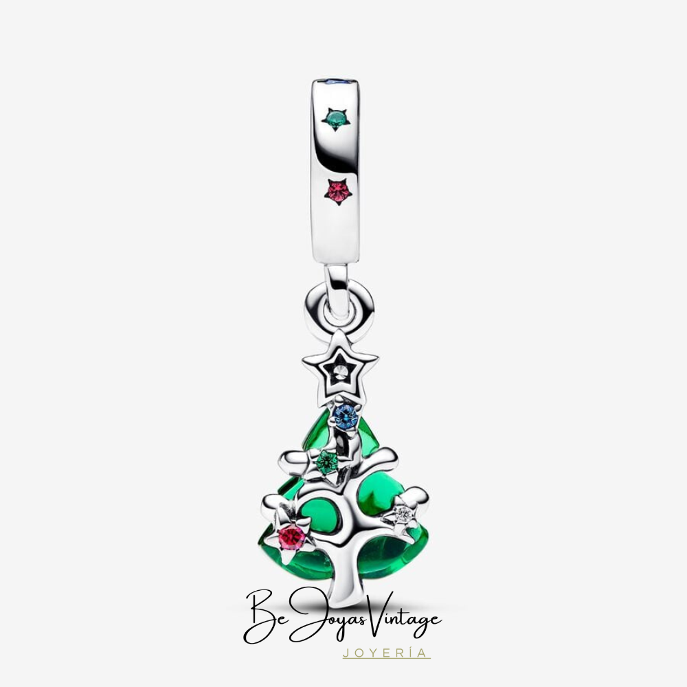 Pandora Charm Pendant Sparkling Christmas Tree - BeJoyasVintage 