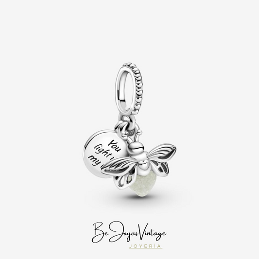 Pandora Sparkling Firefly Pendant Charm - BeJoyasVintage