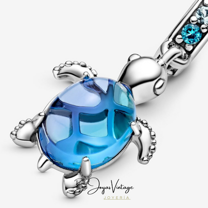 Charm Colgante Pandora Murano Tortuga Marina - BeJoyasVintage