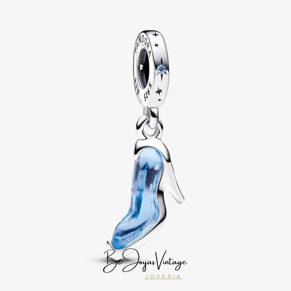 Pandora Disney Cinderella Glass Slipper Pendant Charm - BeJoyasVintage 