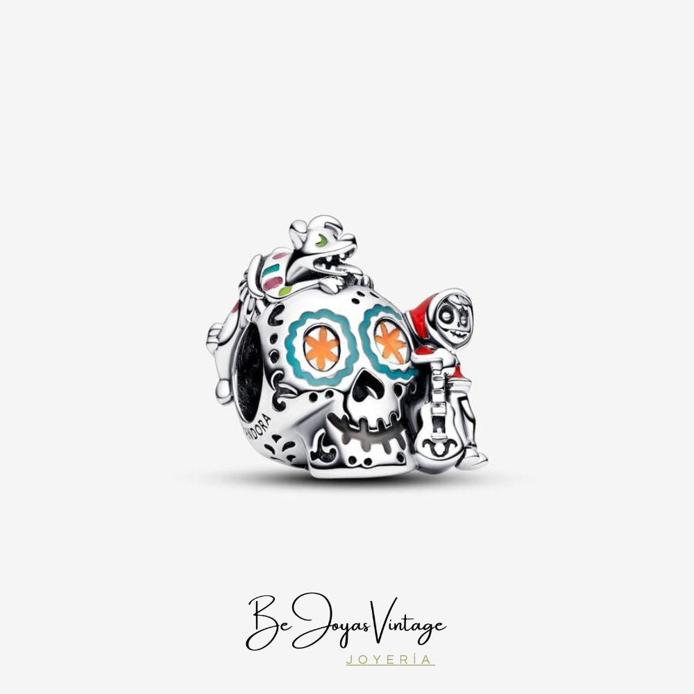 Pandora Charm Skull Miguel and Dante from Coco Disney - BeJoyasVintage 