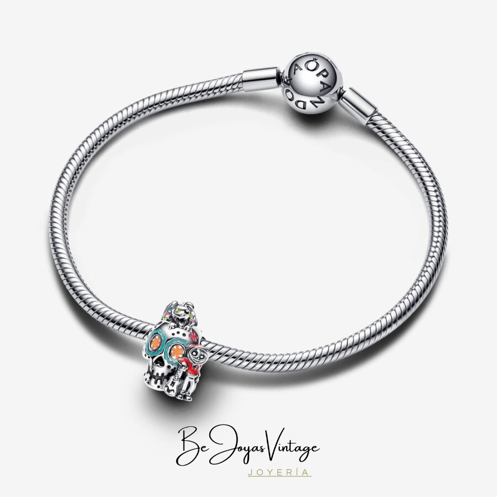 Pandora Charm Skull Miguel and Dante from Coco Disney - BeJoyasVintage 