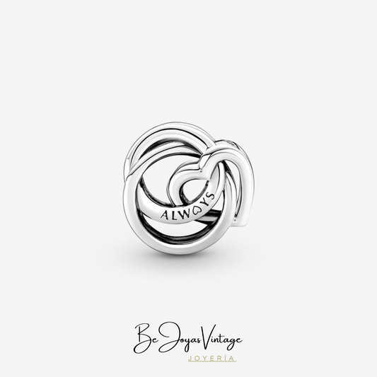 Pandora Heart Charm Family Circle Forever - BeJoyasVintage