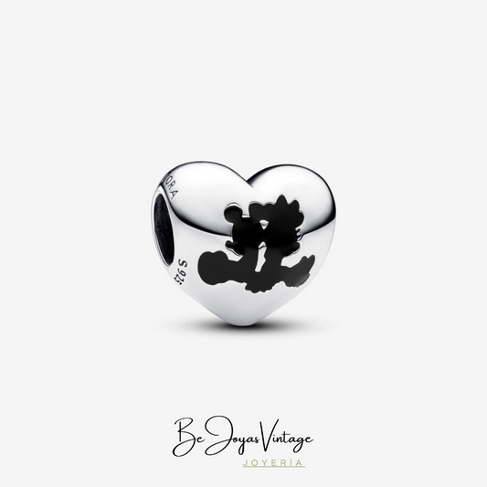 Charm Pandora Corazón Mickey Mouse & Minnie Mouse de Disney - BeJoyasVintage