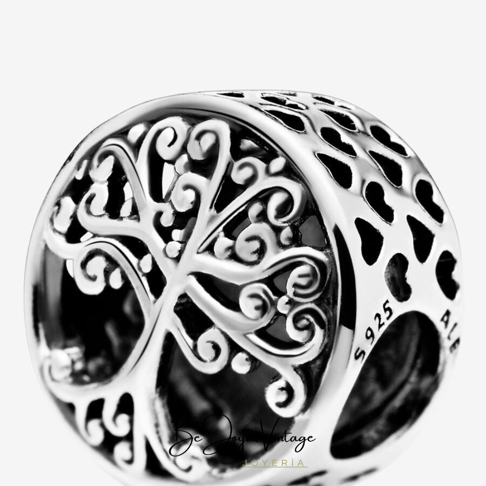 Pandora silver charm Family Roots - BeJoyasVintage 