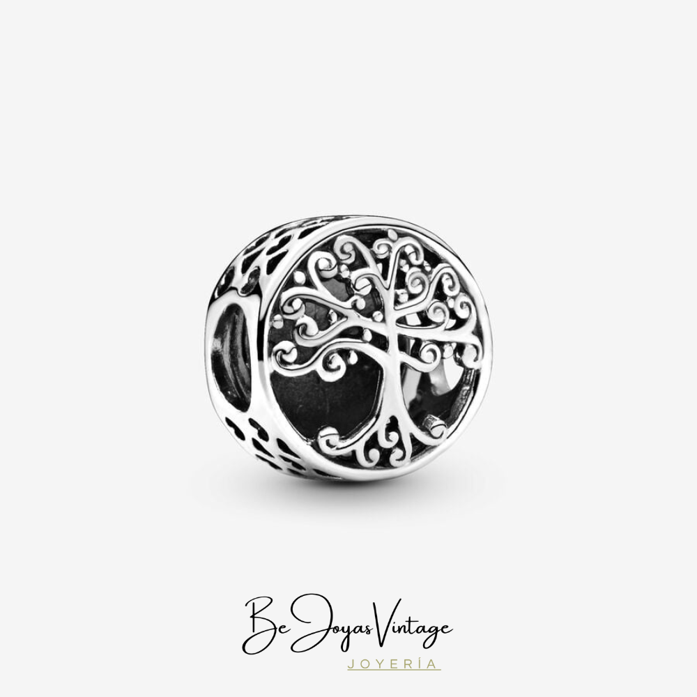 Pandora silver charm Family Roots - BeJoyasVintage 