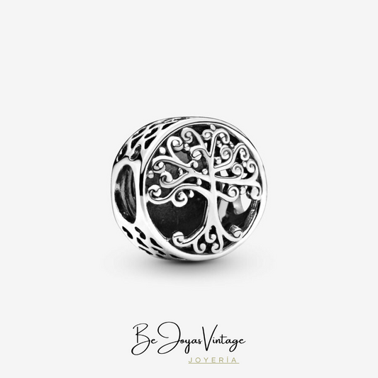 Pandora silver charm Family Roots - BeJoyasVintage 