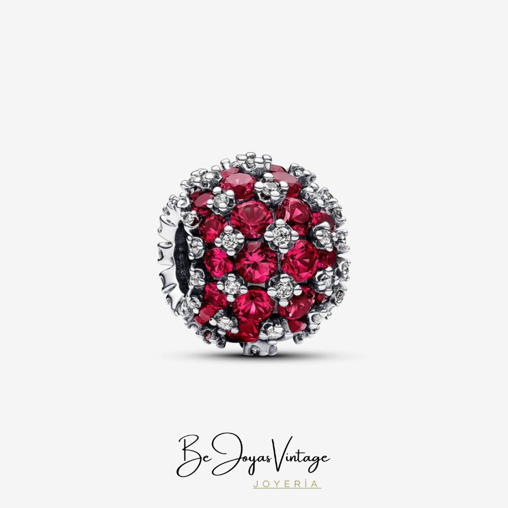 Pandora Round Brilliant Pave Charm - BeJoyasVintage 