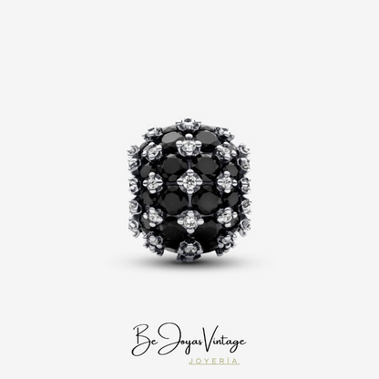 Pandora Round Brilliant Pave Charm - BeJoyasVintage 