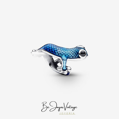 Pandora Blue Gecko Charm - BeJoyasVintage 