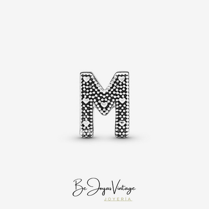 Pandora Letter M Charm - BeJoyasVintage