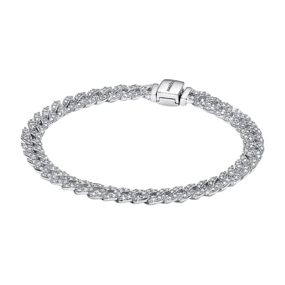 Pandora Rigid Open Bracelet Organic Shape - BeJoyasVintage