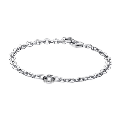 Pulsera Pandora Cadena Gruesa Pavé Signature - BeJoyasVintage