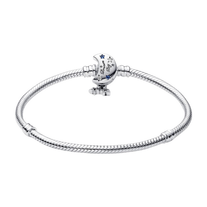 Pulsera Pandora Cadena de Serpiente con Cierre Luna Brillante - BeJoyasVintage