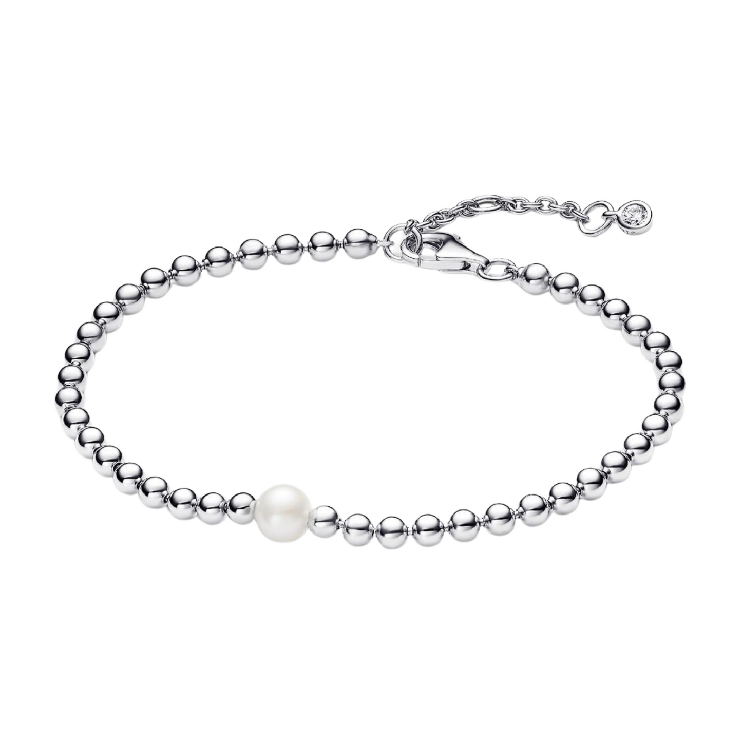 Pulsera Pandora Cuentas y Perlas Cultivadas de Agua Dulce - BeJoyasVintage
