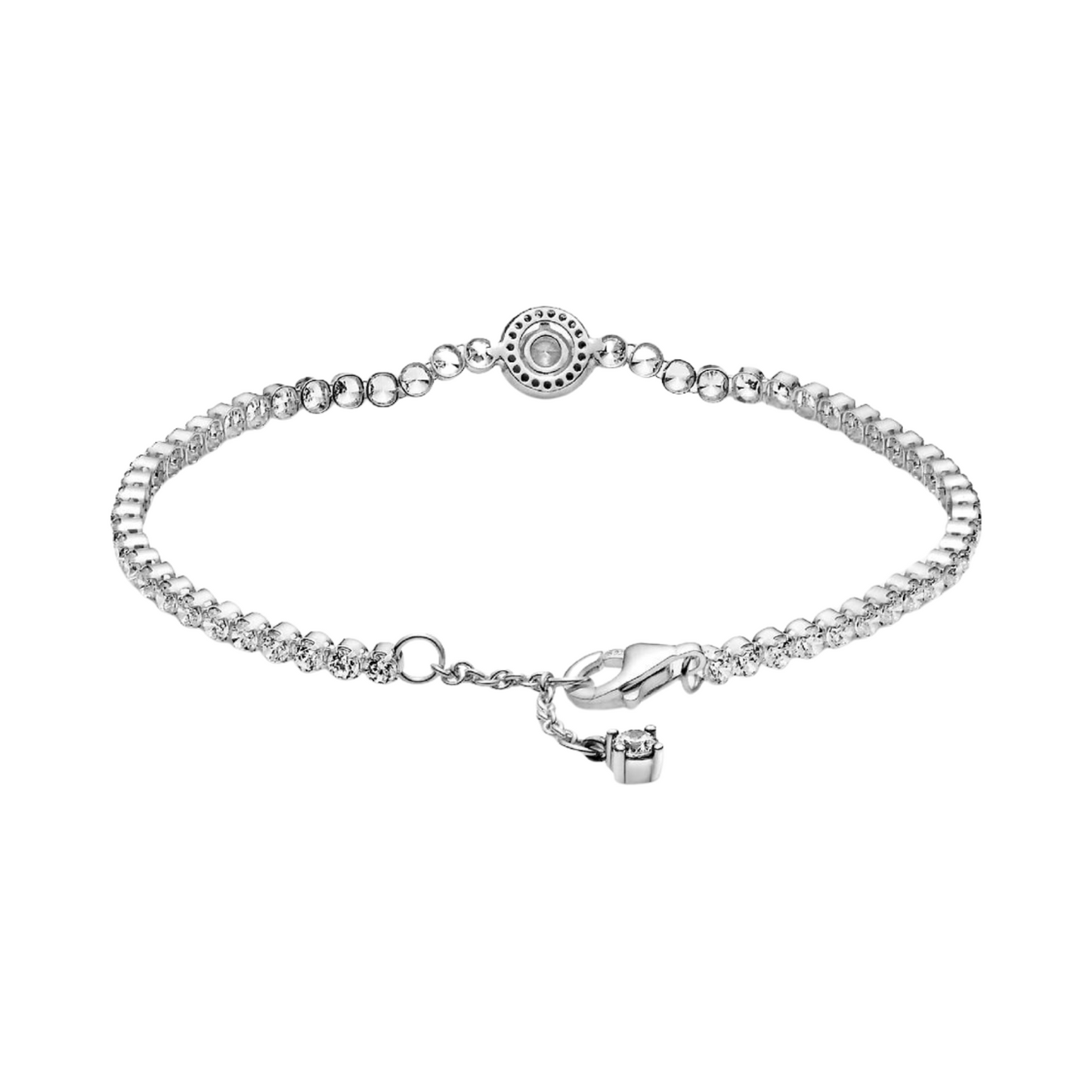 Pulsera Pandora Halo Brillante en Plata de primera ley - BeJoyasVintage